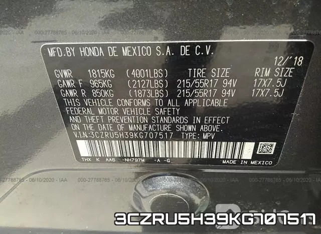 3CZRU5H39KG707517 фото 10