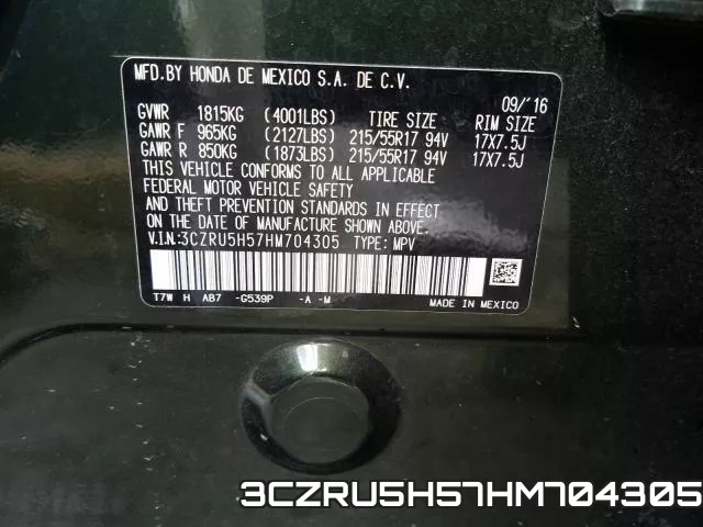 3CZRU5H57HM704305 фото 2