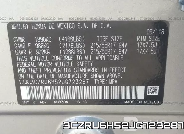 3CZRU6H52JG723287 фото 10