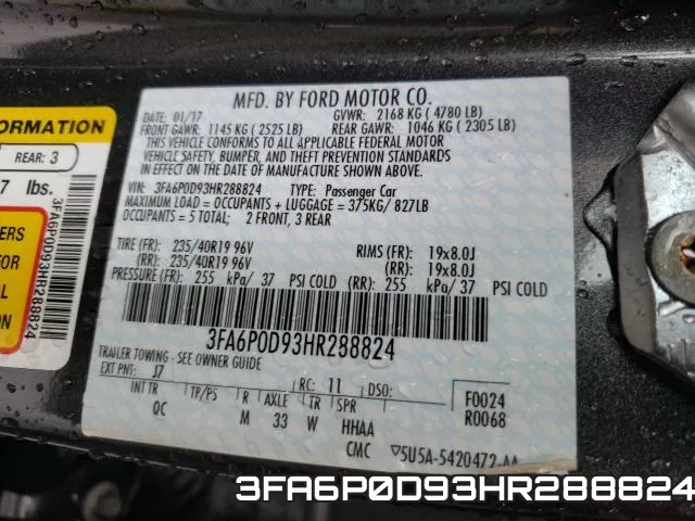 3FA6P0D93HR288824 фото 2
