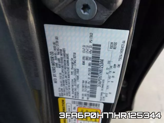 3FA6P0H77HR125344 фото 2