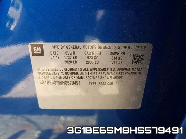 3G1BE6SM8HS579491 фото 2