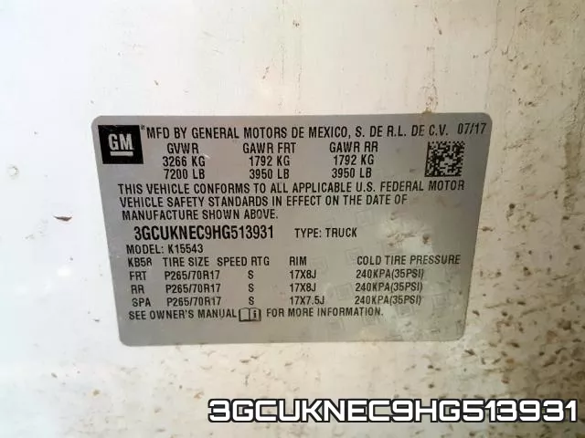 3GCUKNEC9HG513931 фото 2