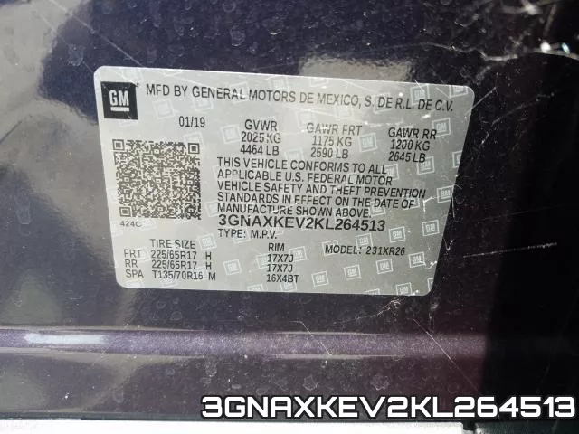 3GNAXKEV2KL264513 фото 2