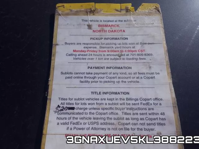 3GNAXUEV5KL388223 фото 10