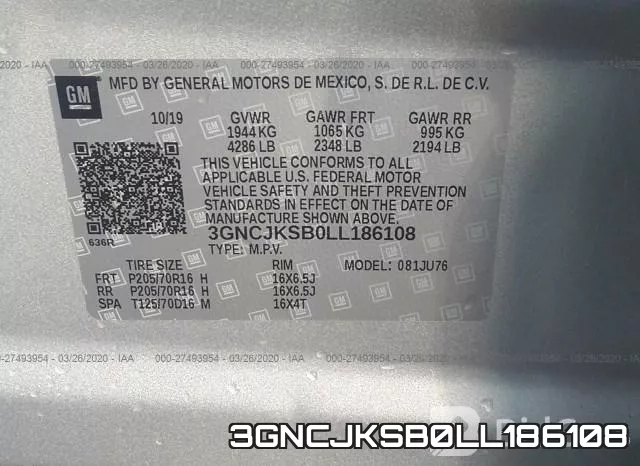 3GNCJKSB0LL186108 фото 10