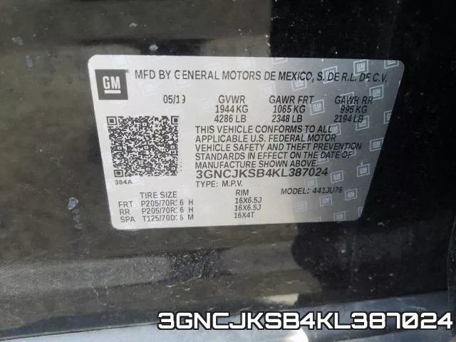 3GNCJKSB4KL387024 фото 2