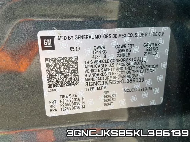 3GNCJKSB5KL386139 фото 2