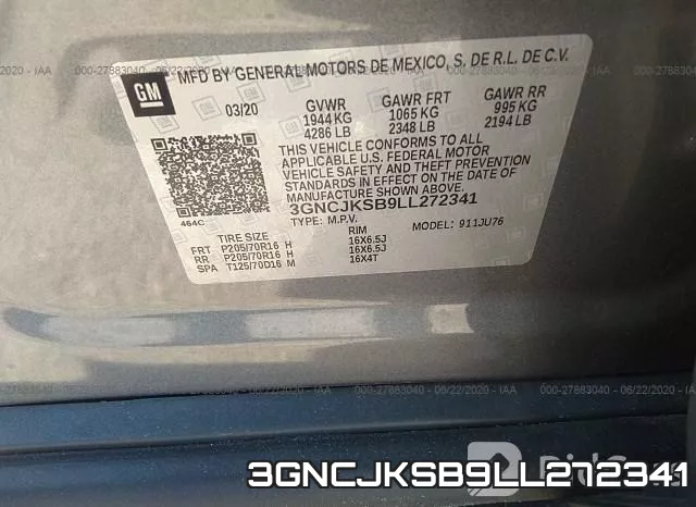3GNCJKSB9LL272341 фото 10