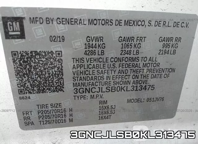 3GNCJLSB0KL313475 фото 10
