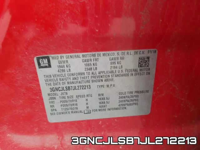 3GNCJLSB7JL272213 фото 2