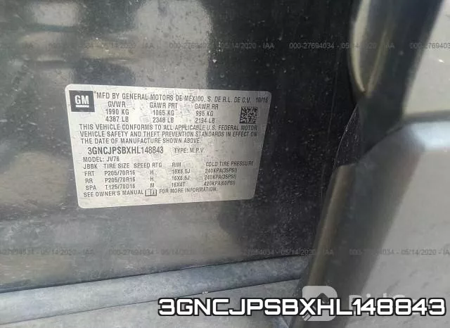 3GNCJPSBXHL148843 фото 10