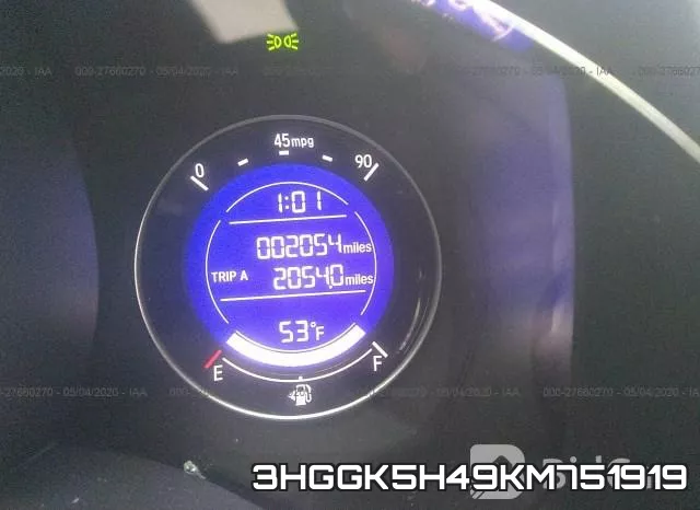 3HGGK5H49KM751919 фото 8