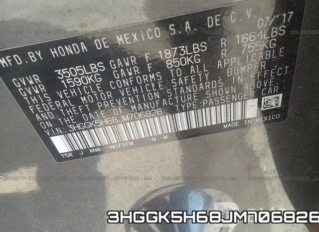 3HGGK5H68JM706826 фото 10