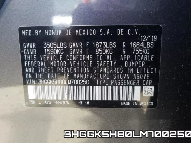 3HGGK5H80LM700250 фото 2