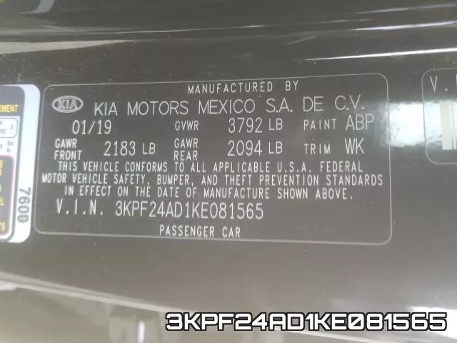 3KPF24AD1KE081565 фото 2