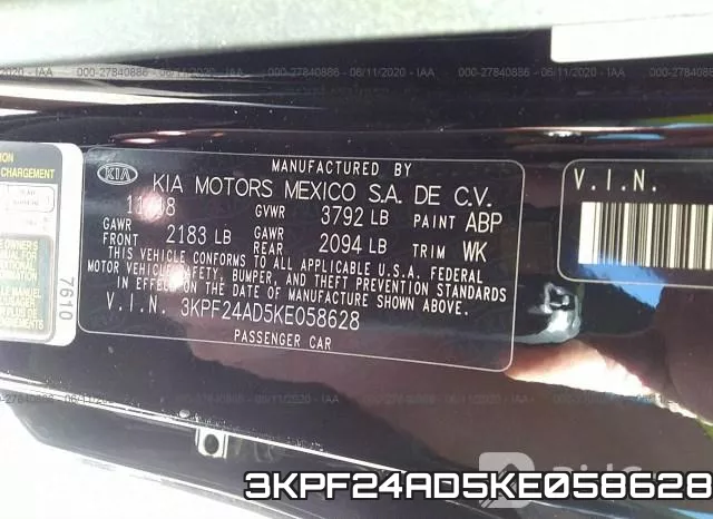 3KPF24AD5KE058628 фото 10