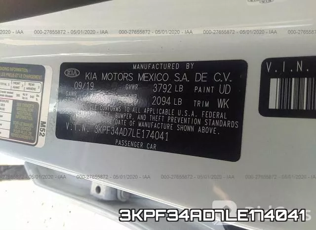 3KPF34AD7LE174041 фото 10