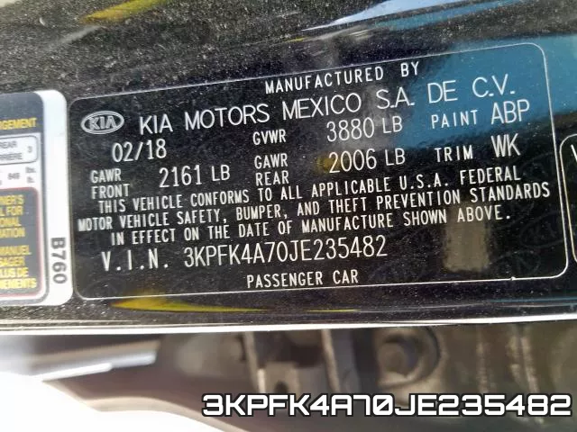 3KPFK4A70JE235482 фото 2