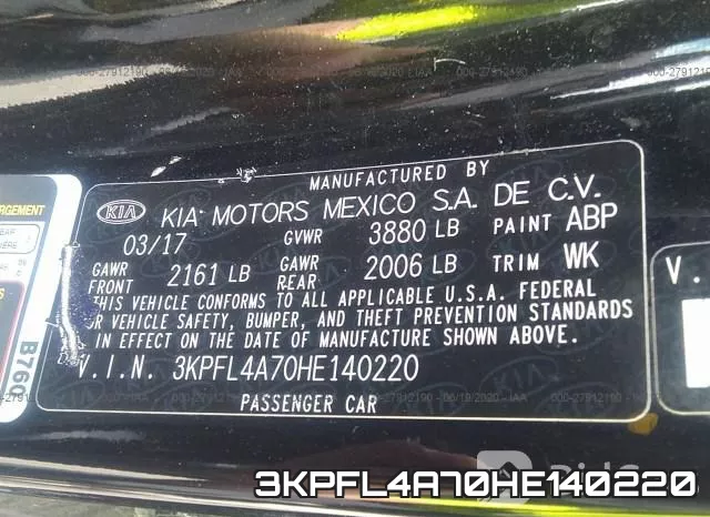 3KPFL4A70HE140220 фото 10