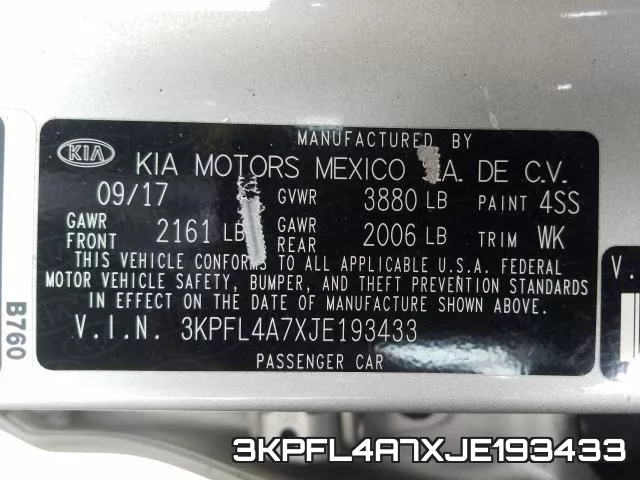 3KPFL4A7XJE193433 фото 2