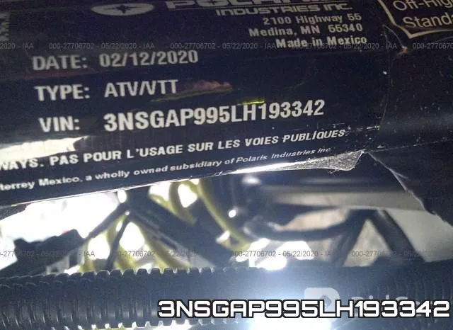 3NSGAP995LH193342 фото 2