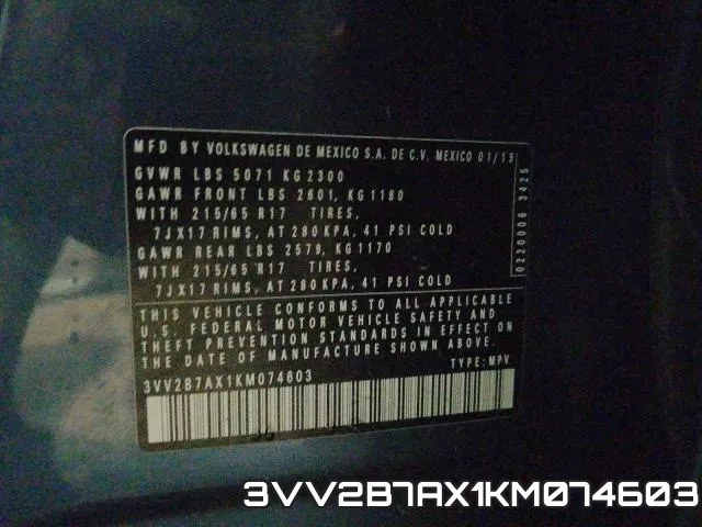 3VV2B7AX1KM074603 фото 2