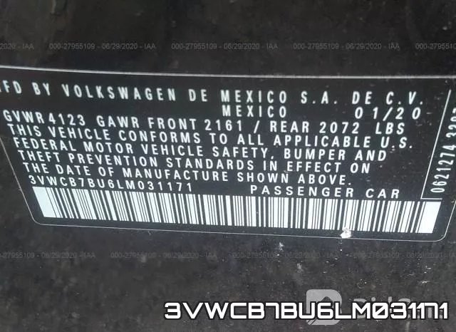 3VWCB7BU6LM031171 фото 10