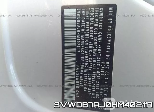 3VWDB7AJ0HM402117 фото 10