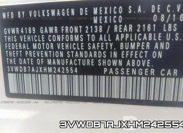 3VWDB7AJXHM242554 фото 10