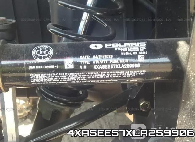 4XASEE57XLA259906 фото 2