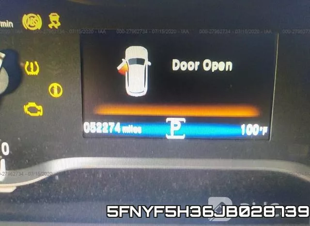 5FNYF5H36JB028739 фото 8