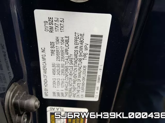 5J6RW6H39KL000436 фото 2