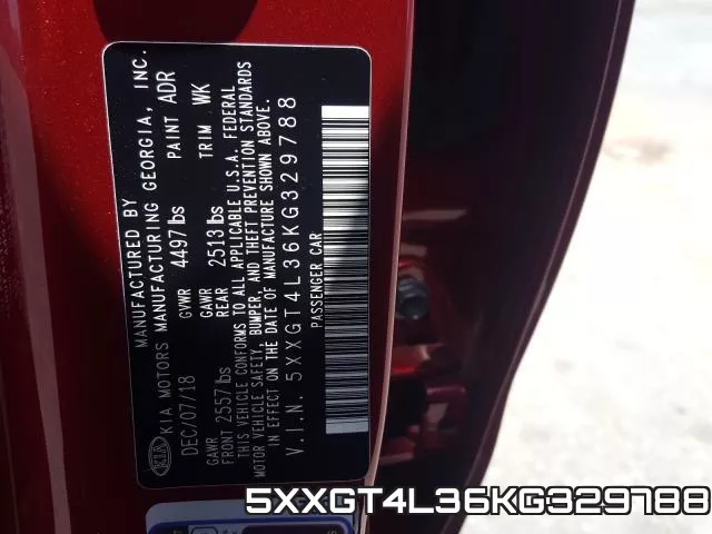 5XXGT4L36KG329788 фото 2