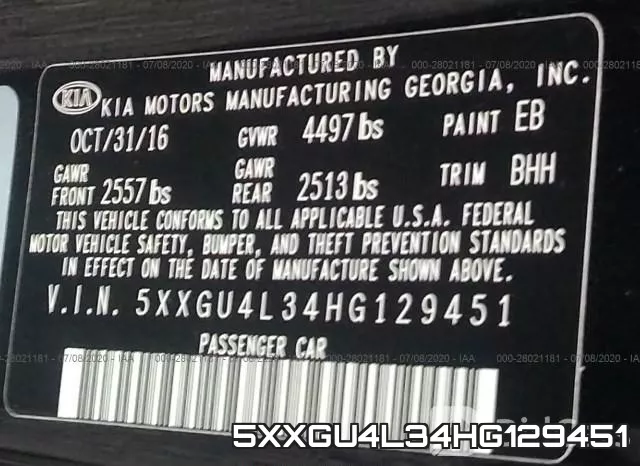 5XXGU4L34HG129451 фото 10
