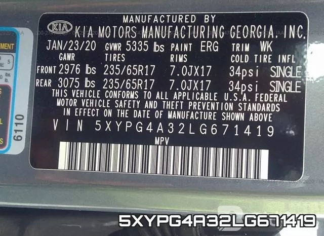 5XYPG4A32LG671419 фото 10