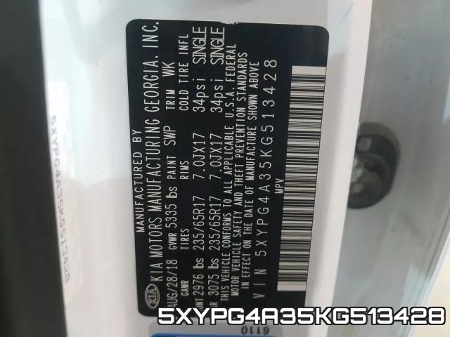 5XYPG4A35KG513428 фото 2