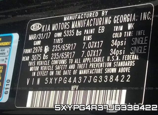 5XYPG4A37JG338422 фото 10