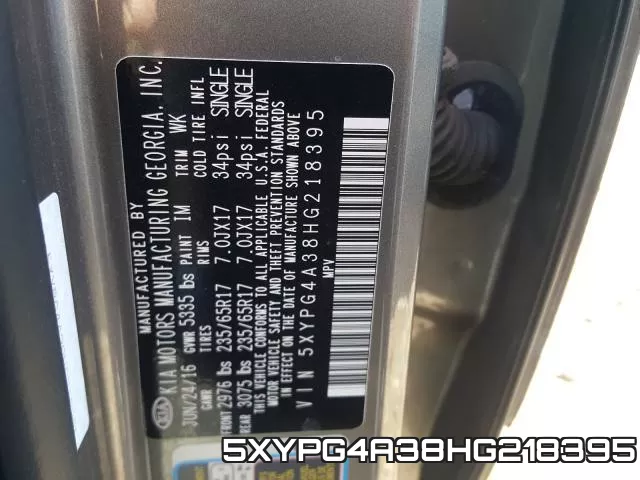 5XYPG4A38HG218395 фото 2