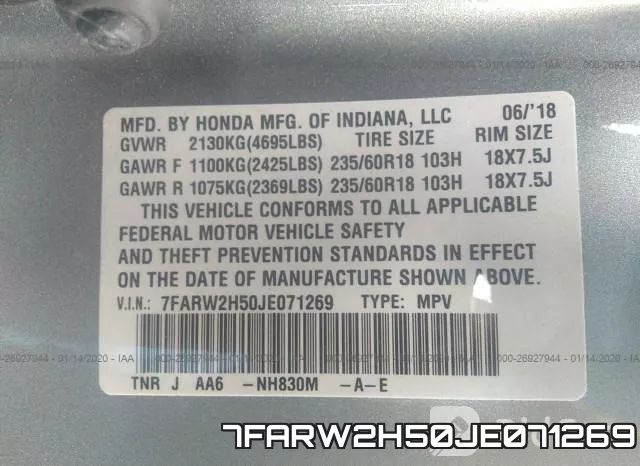 7FARW2H50JE071269 фото 10