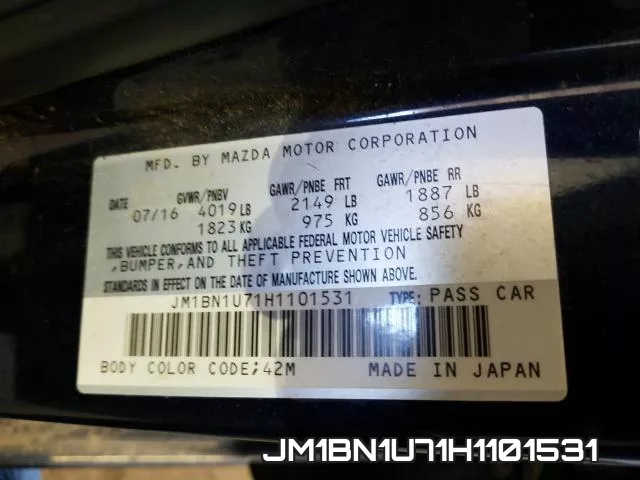 JM1BN1U71H1101531 фото 2