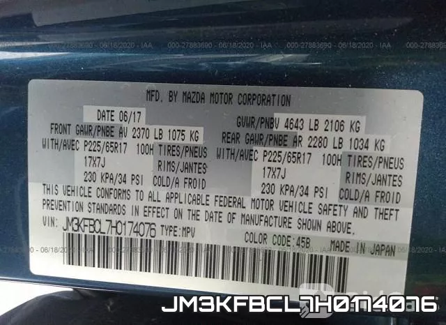 JM3KFBCL7H0174076 фото 10