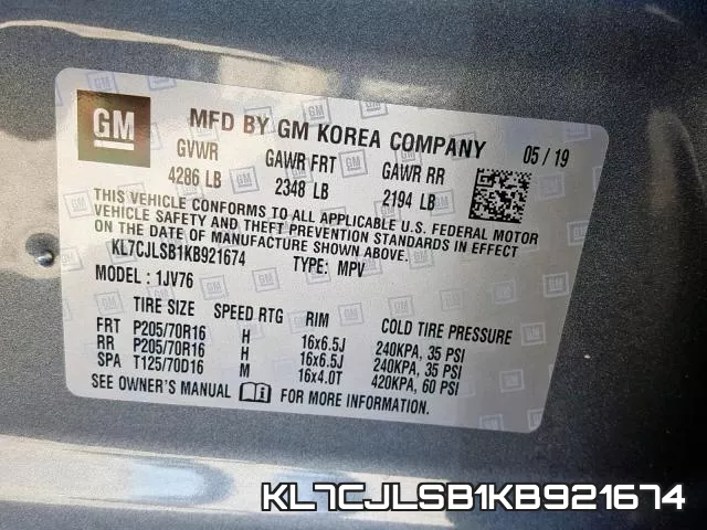 KL7CJLSB1KB921674 фото 2