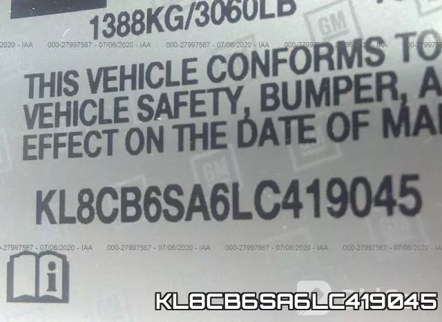 KL8CB6SA6LC419045 фото 10