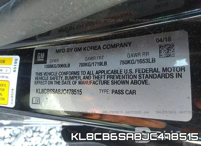 KL8CB6SA8JC478515 фото 10