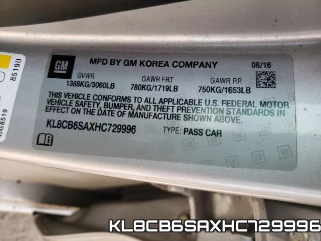 KL8CB6SAXHC729996 фото 2