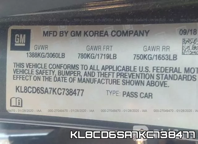 KL8CD6SA7KC738477 фото 10