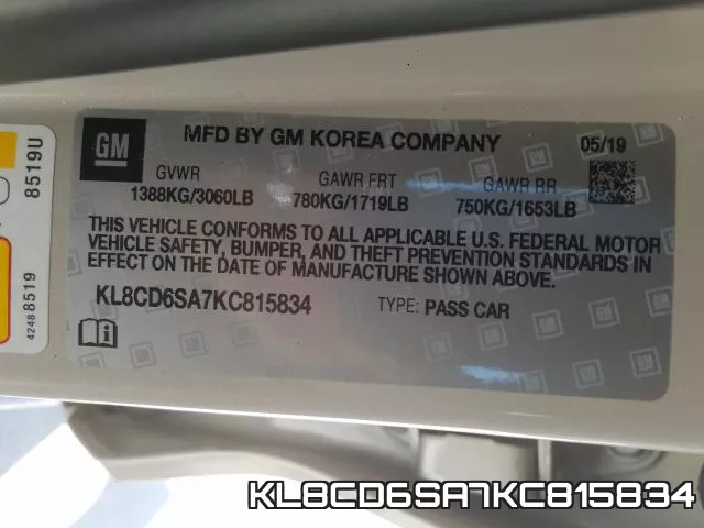 KL8CD6SA7KC815834 фото 2