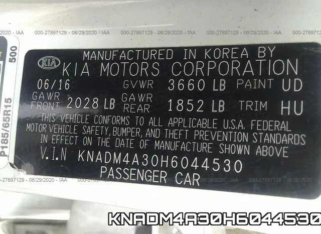 KNADM4A30H6044530 фото 10