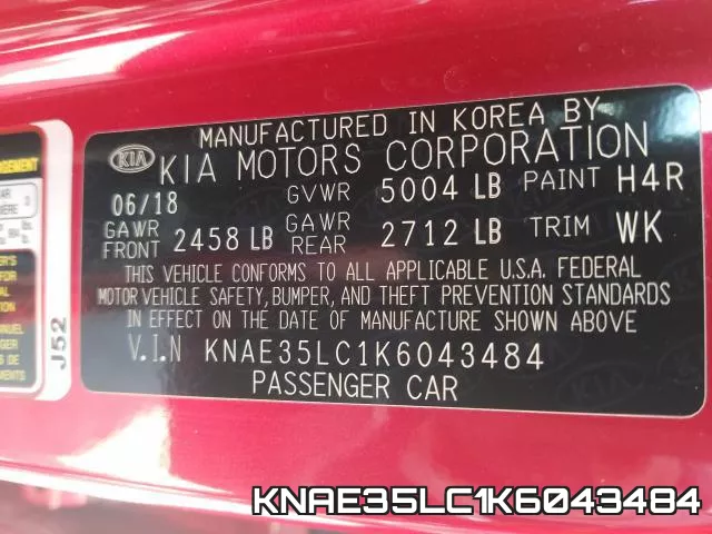 KNAE35LC1K6043484 фото 2